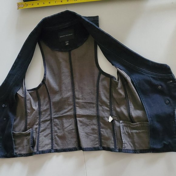 Banana Republic Black Double-Breasted Vest - Picture 2 of 10